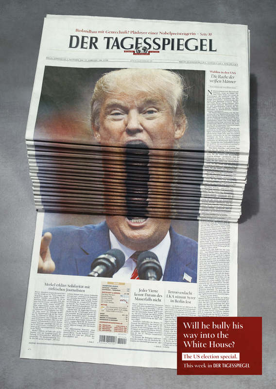 Newspaper Stack – Trump