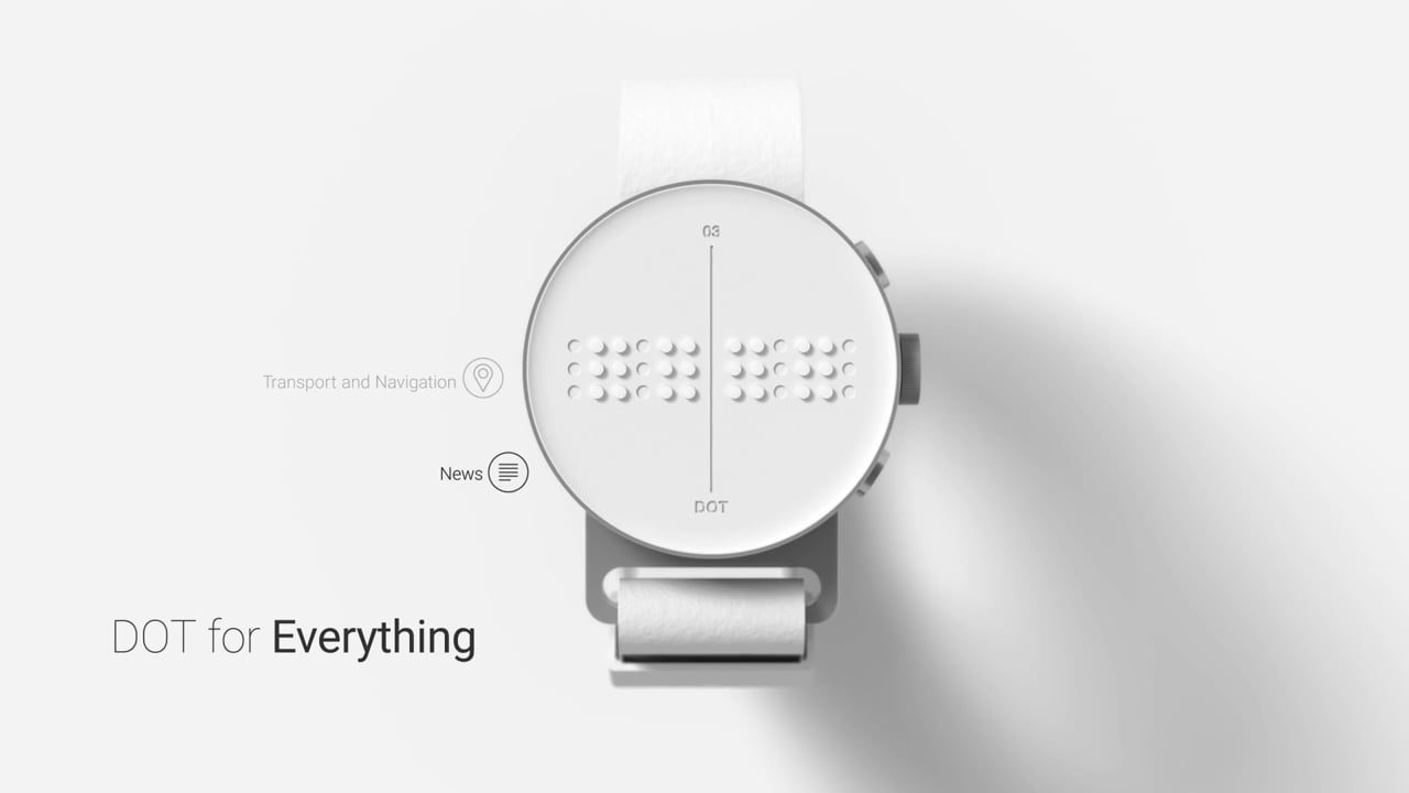 DOT. The first Braille Smartwatch