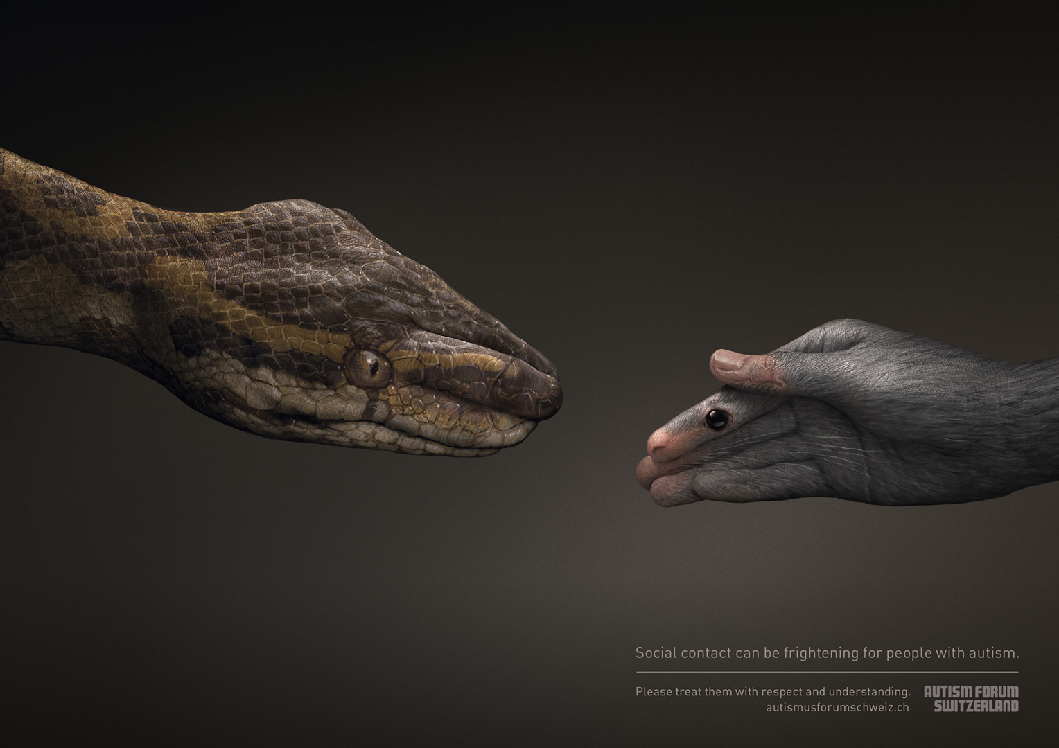 Social contact can be frightening