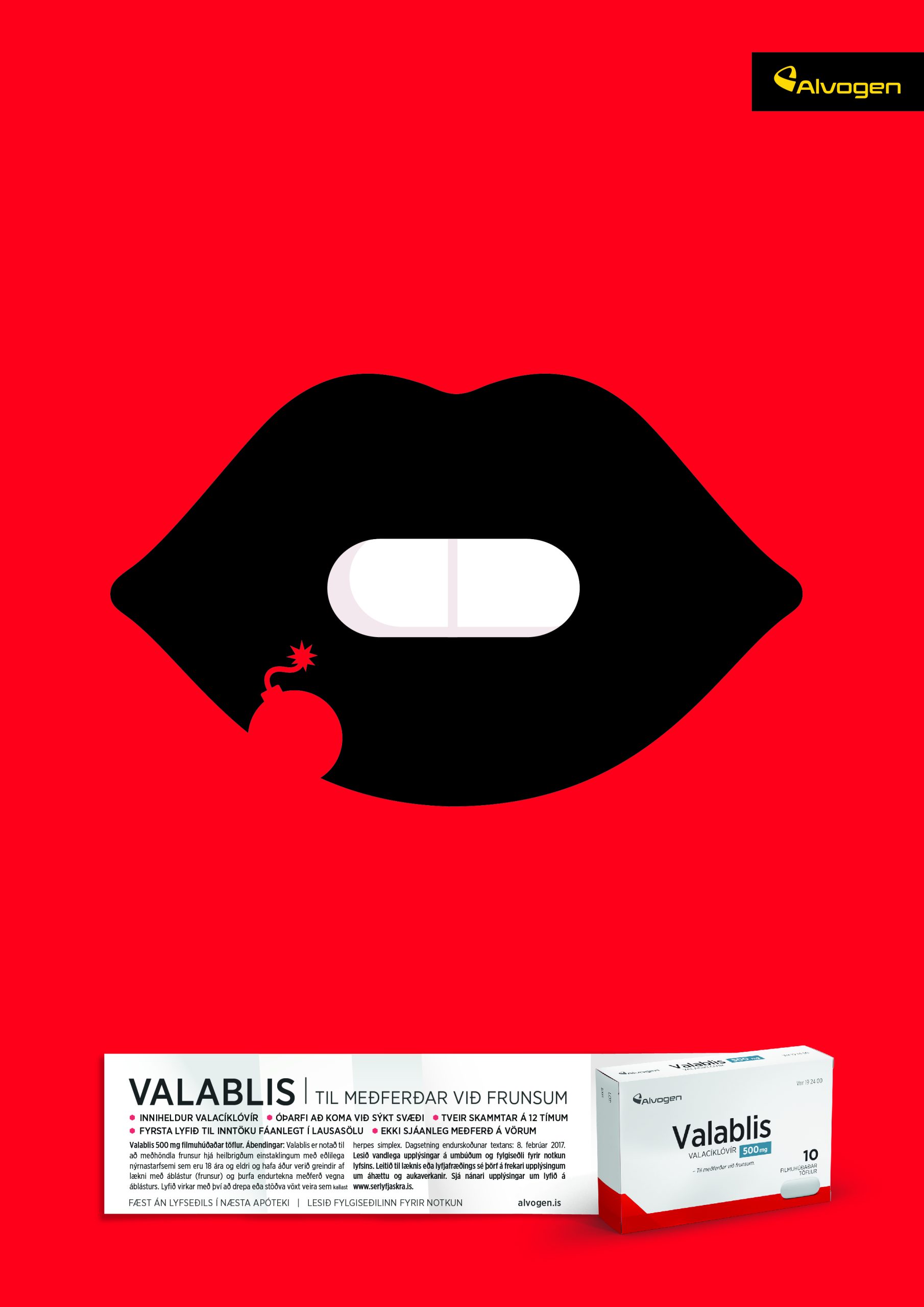 Valablis, Medication for cold sores