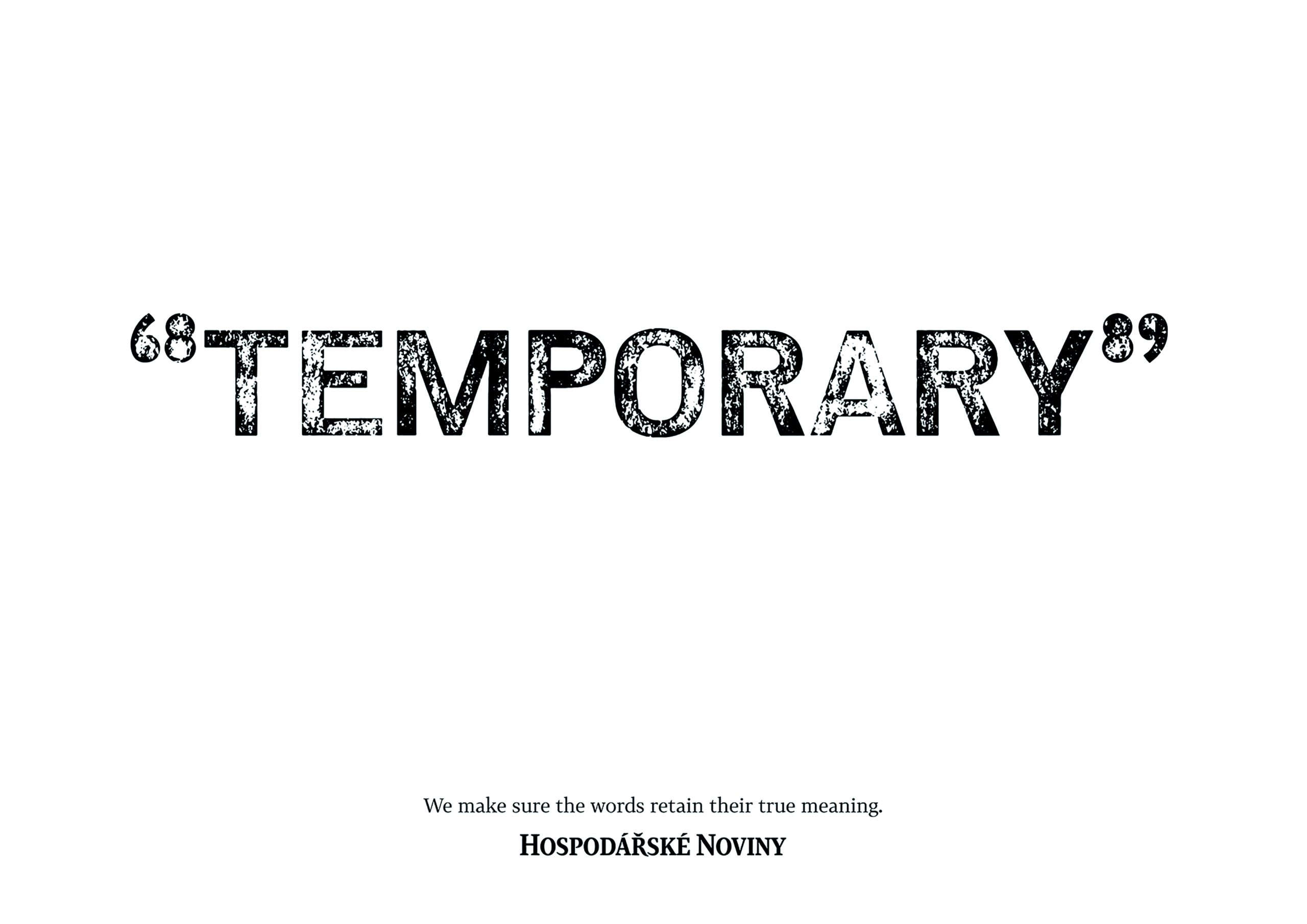 “TEMPORARY”