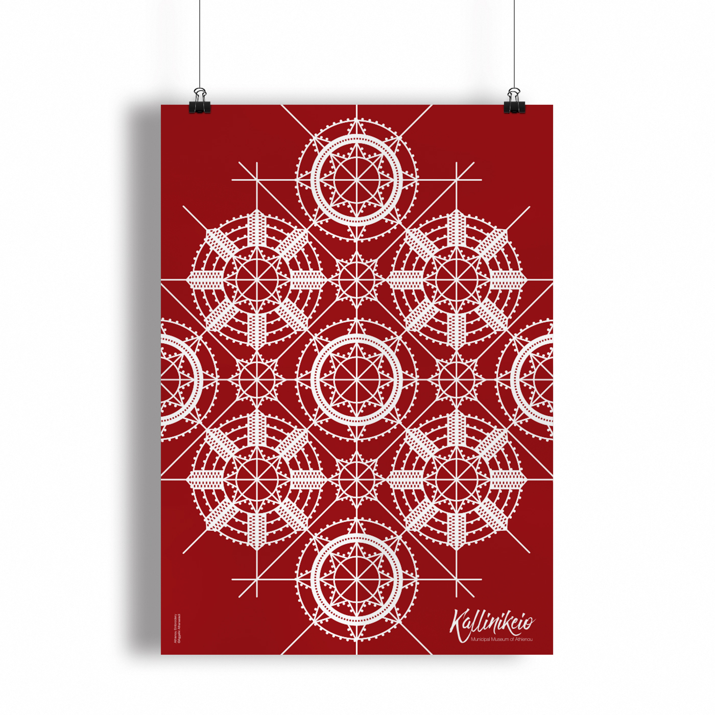 Digitally designed print of Athienou Lace