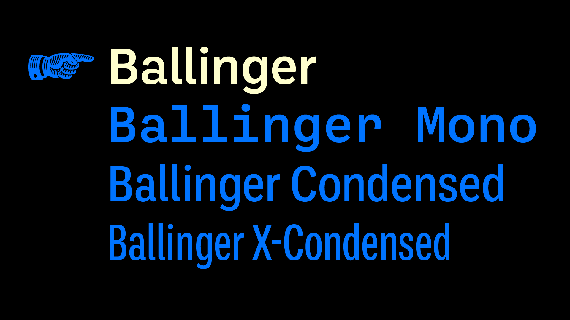 Ballinger Typeface