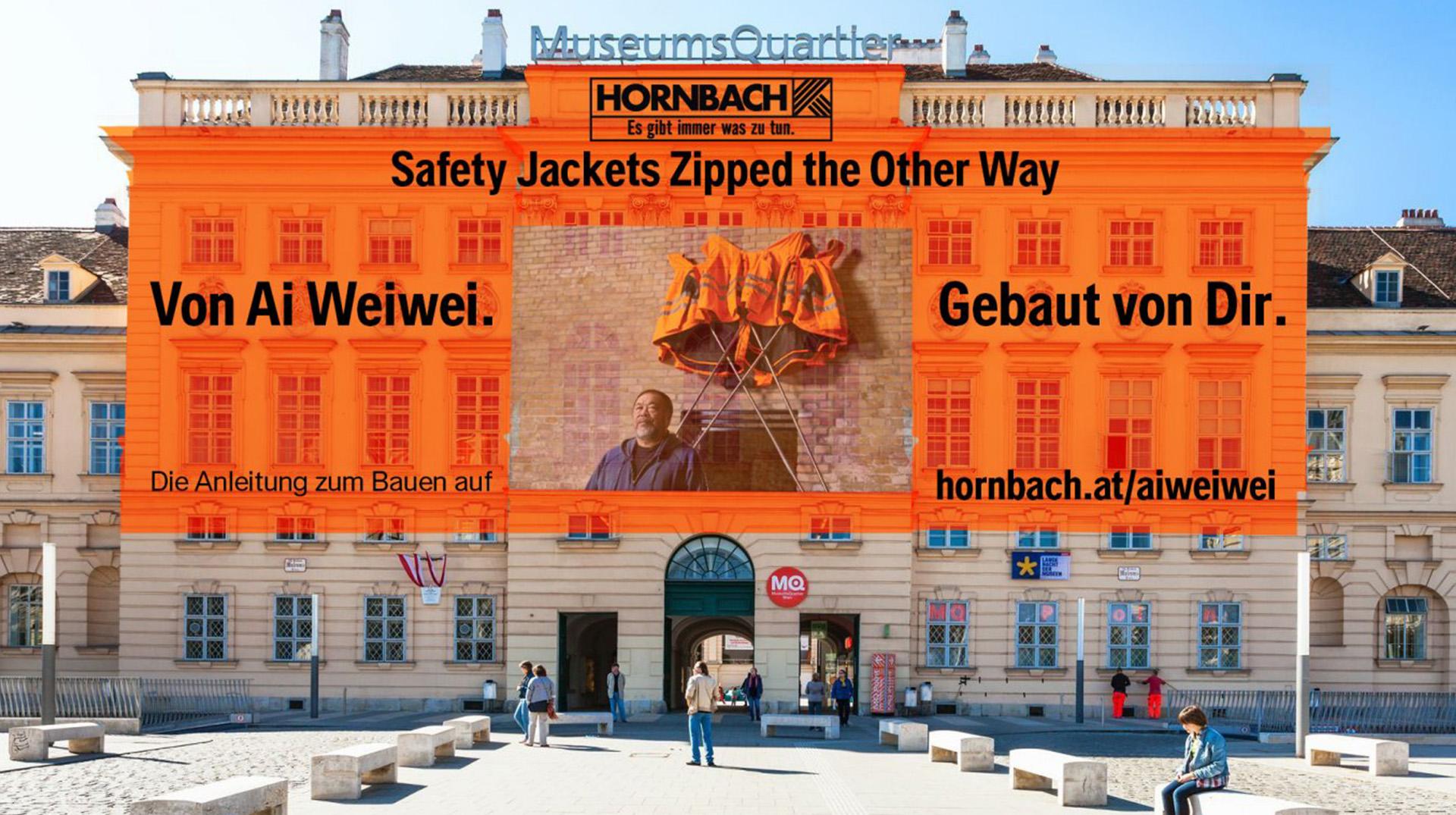 Ai Weiwei x HORNBACH: Safety Jackets Zipped the Other Way