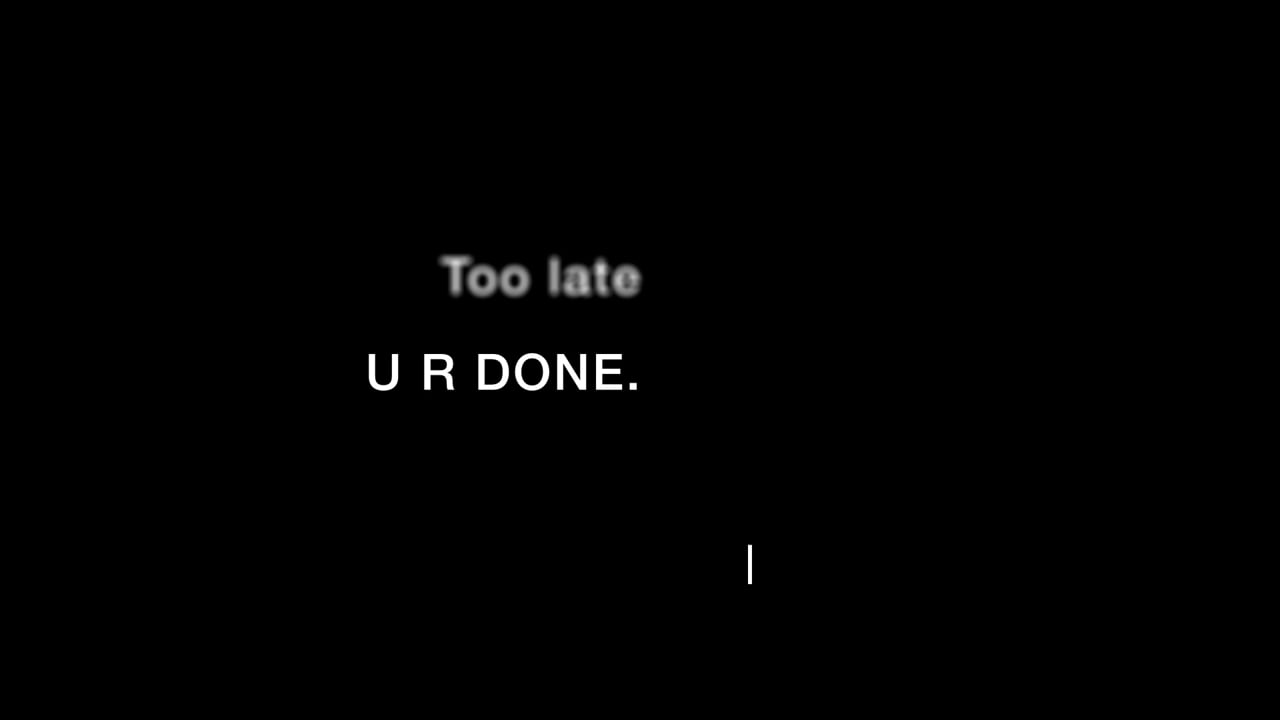 U R DONE.