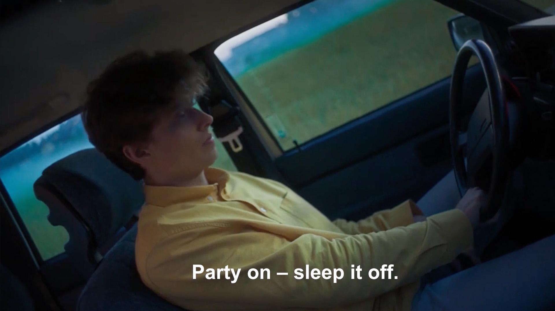 Party on. Sssleep it off! CSDD social campaign