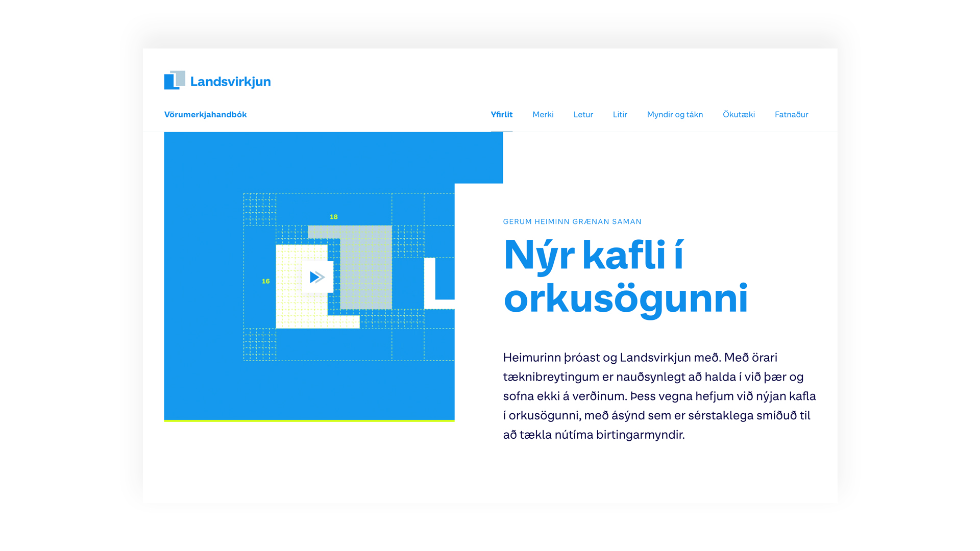 Vörumerkjahandbók Landsvirkjunar
