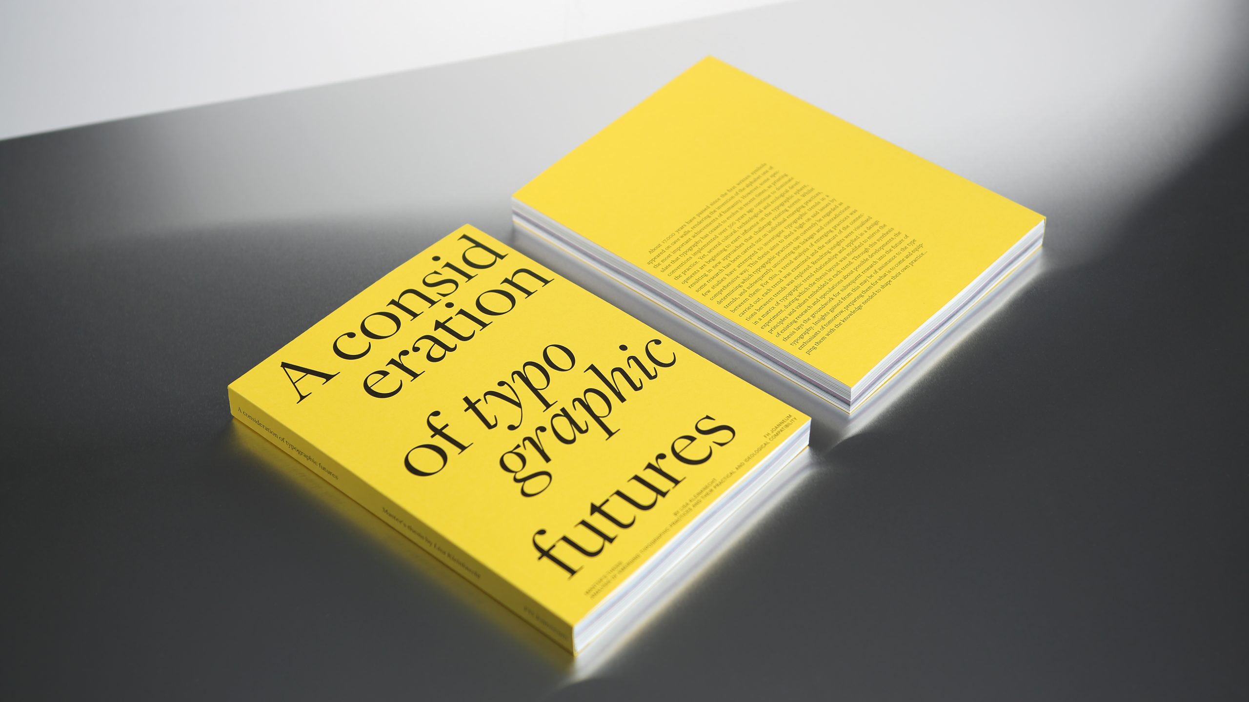 A consideration of typographic futures
