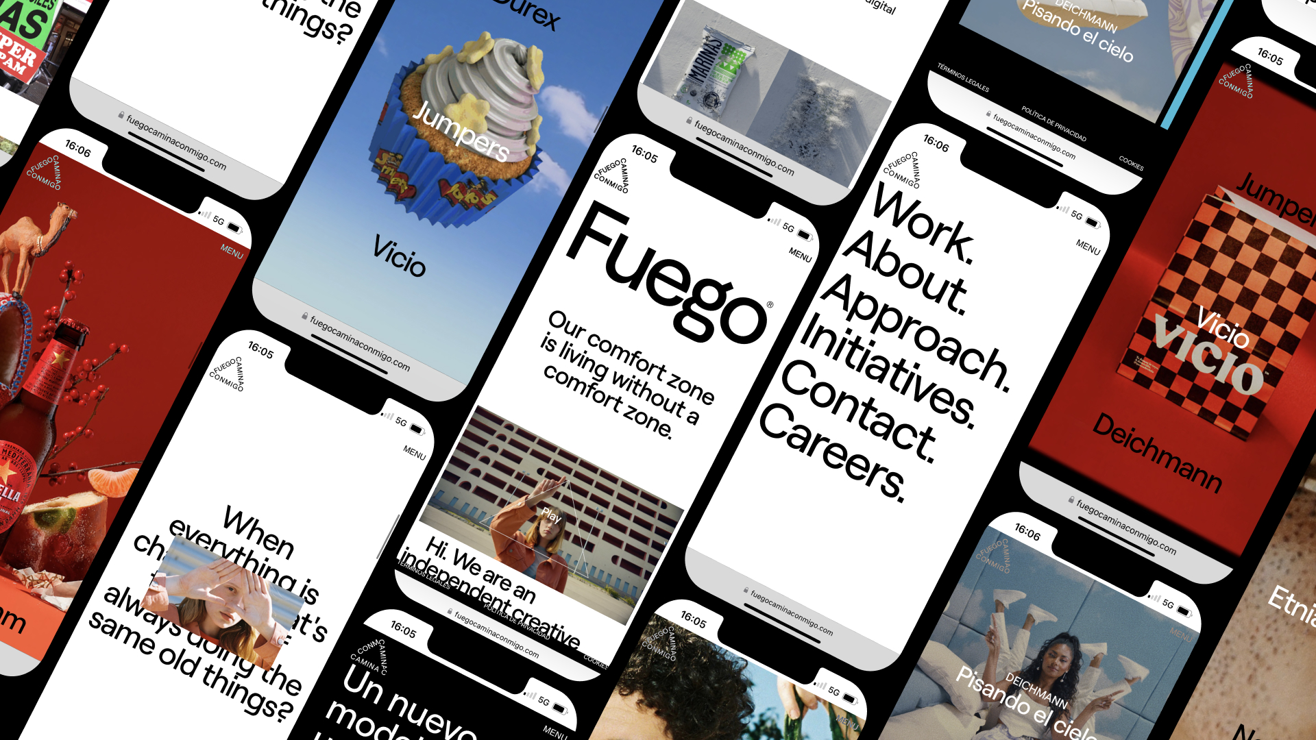 Fuego Camina Conmigo Website